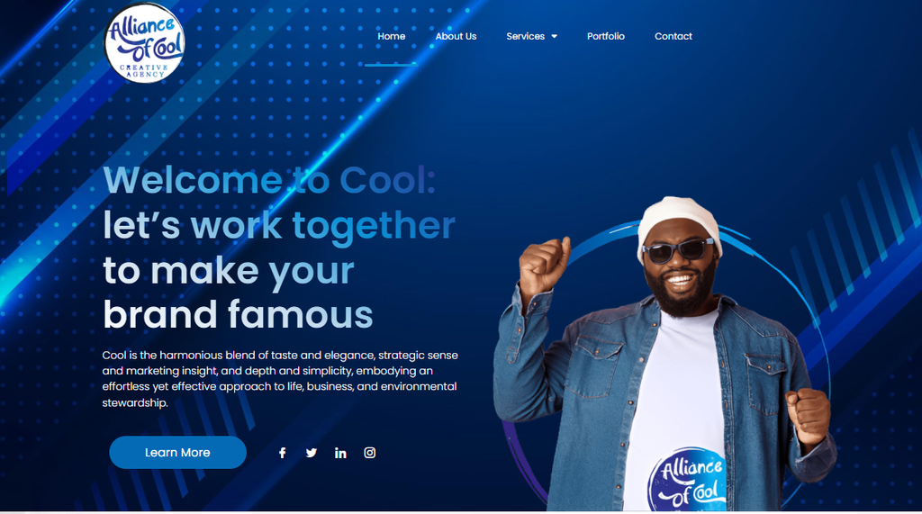 Alliance of Cool website design