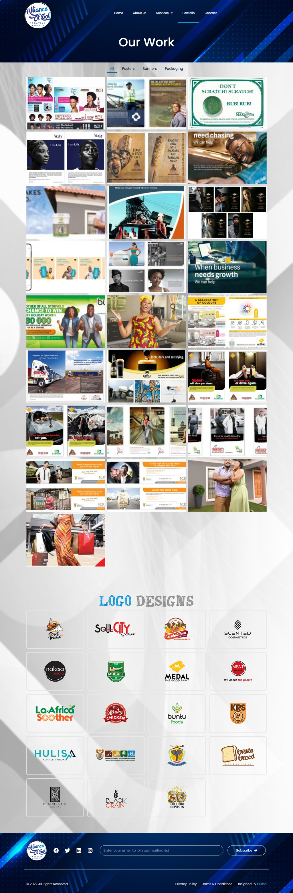 Alliance of Cool — Portfolio browsing experience