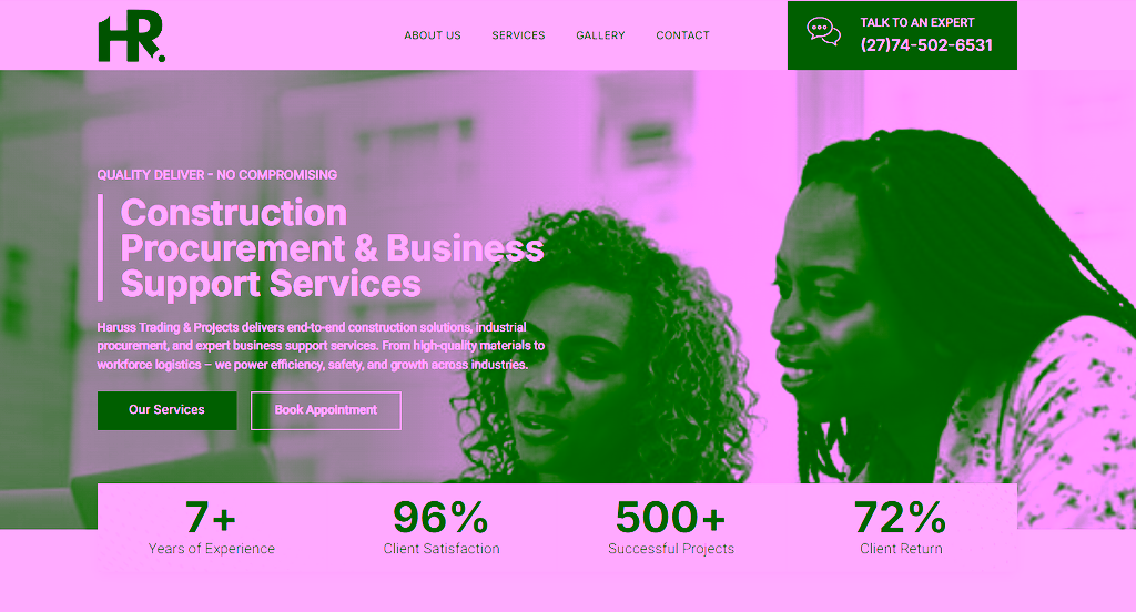 Haruss Trading and Projects website project