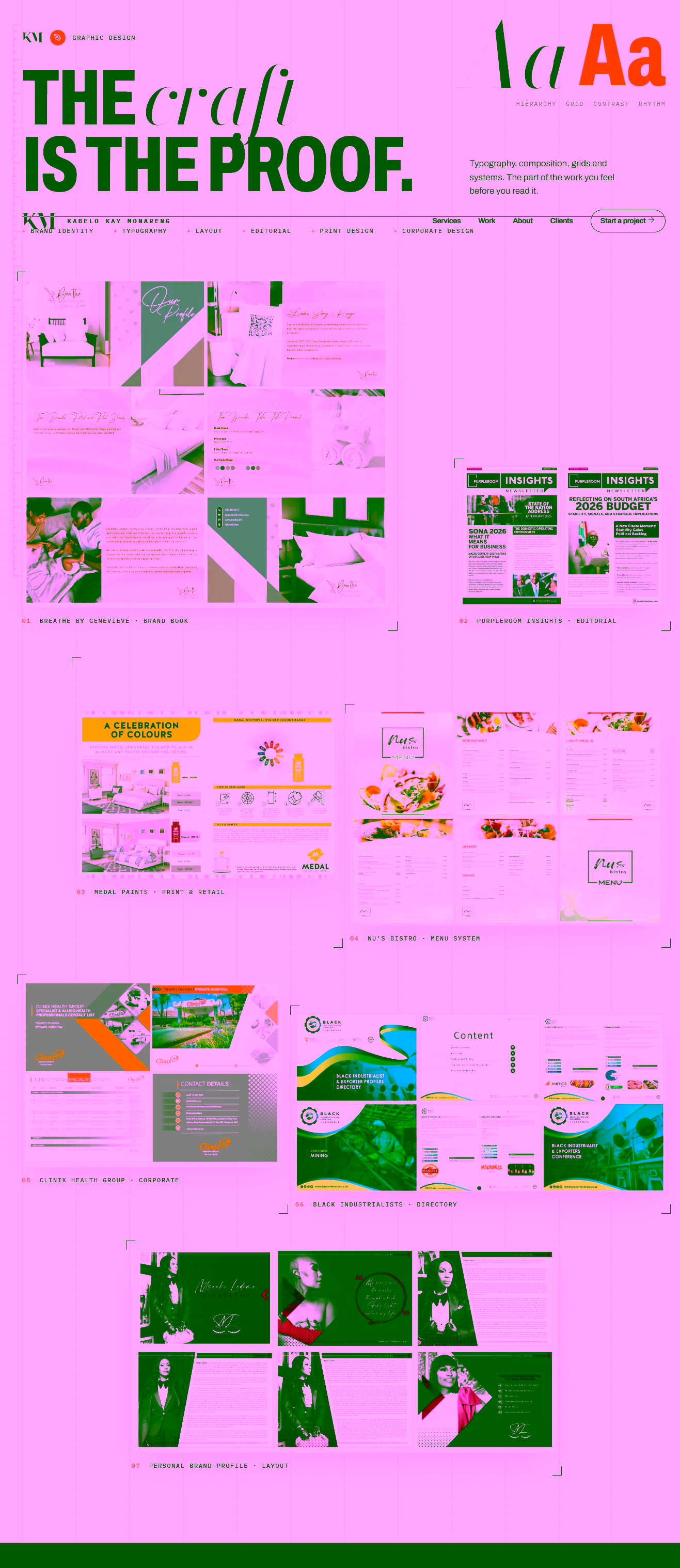 Kay Monareng portfolio, graphic design section